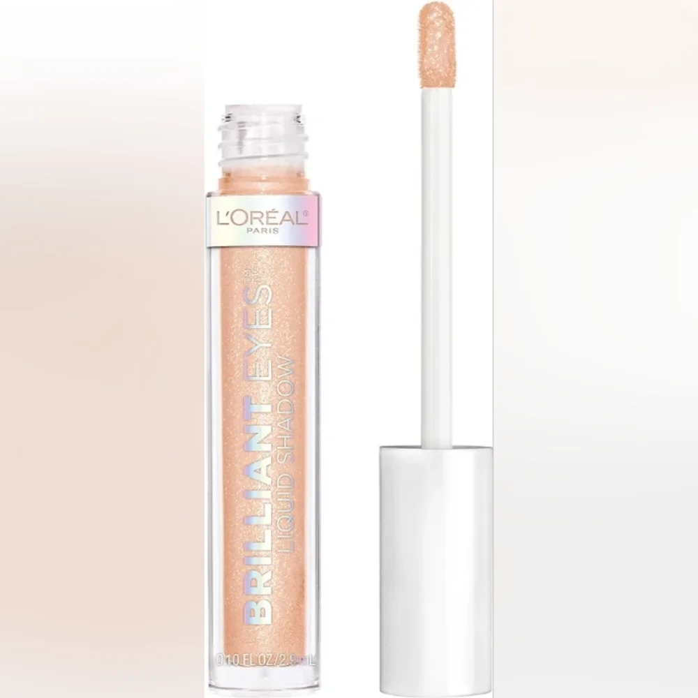 3 x L'Oreal Paris Brilliant Eyes Shimmer Liquid Eyeshadow, 435 Crystal Shine